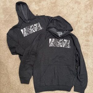 Marvel Black Graphic Pullover Hoodie with White Logo